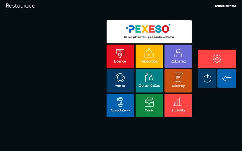 Pokladní systém PEXESO Gastro - všechny funkce