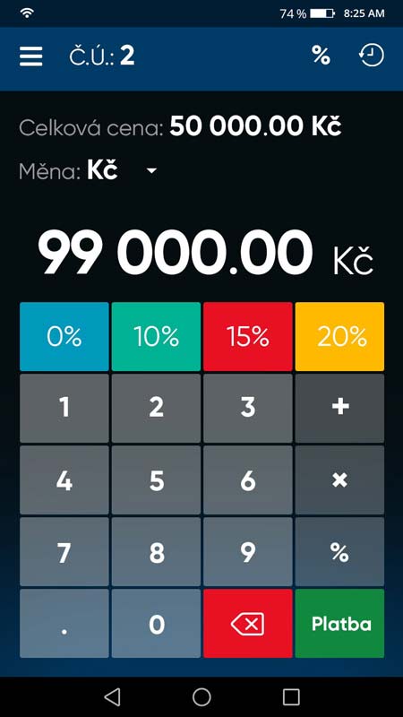 Pokladní systém PEXESO Kalkulačka - markování